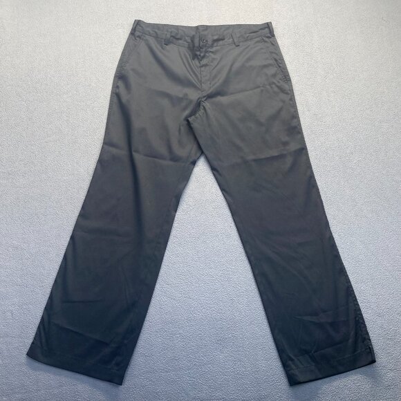 Nike Golf Tech Pants Mens 38x32 Black Dri Fit Straight Leg Preppy Classic - Picture 1 of 10